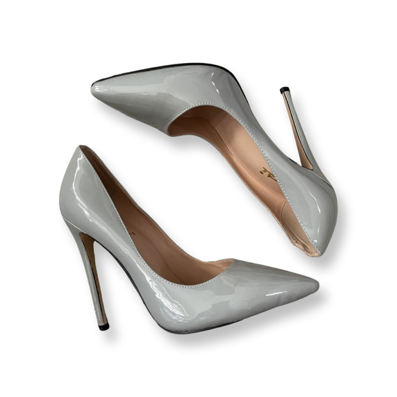 vocosi Shoes - Vocosi Patent Gray Pumps Size 8.5